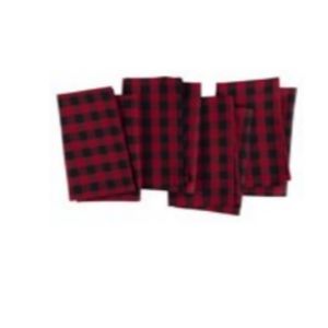 4PK Napkin Set - Buffalo Check